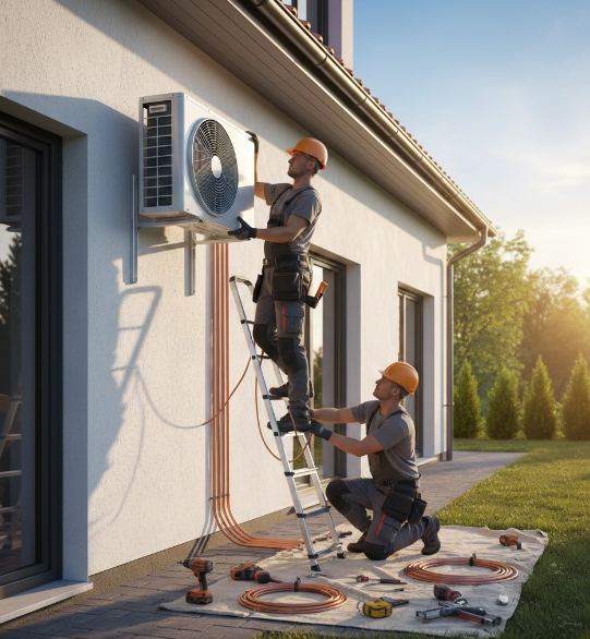 Installation de climatisation, Longages